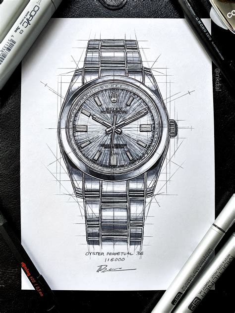 rolex pencil drawing video.